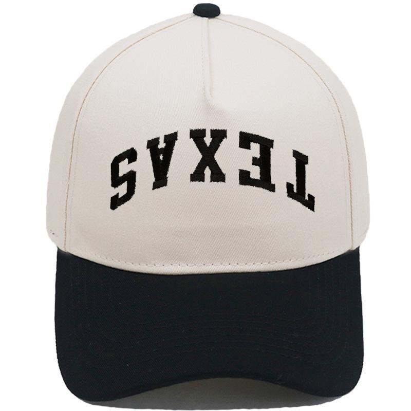 

Colorblock Retro Texas Trucker Hat: Embroidered Baseball Cap for Men & Women - Casual Sun Protection Adjustable 56-58cm