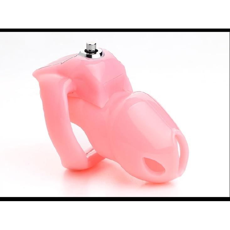 HT-V5 Clear Design Ring Harz Keuschheitsgürtel/Gürtelkäfig Holy Trainer Click &