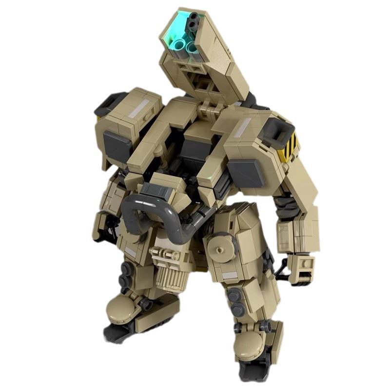 Building Block Desert Robot Inspired Assembled Restored Mecha Small Particle Male Toy Model