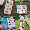 50Pcs/Set Pink Halloween PET Stickers Waterproof DIY Fashion Doodle Decals Stickers