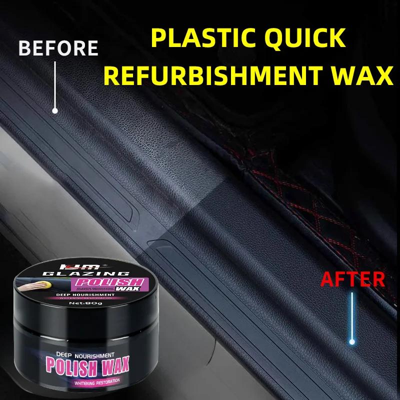 Universal Leather and Plastic Repair Polishing Wax - Automotive Interior Reconditioning Cream
