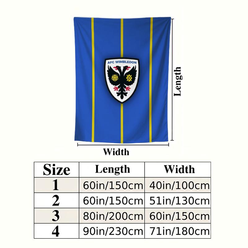 AFC Wimbledon Wandteppich Ästhetisches Wandbehang Gedruckter Stoffdecke Dekorative Wandteppiche für Schlafzimmer Wohnzimmer Heimdekoration