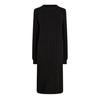 Pieces Womens/Ladies Knitted Crew Neck Long-Sleeved Midi Dress