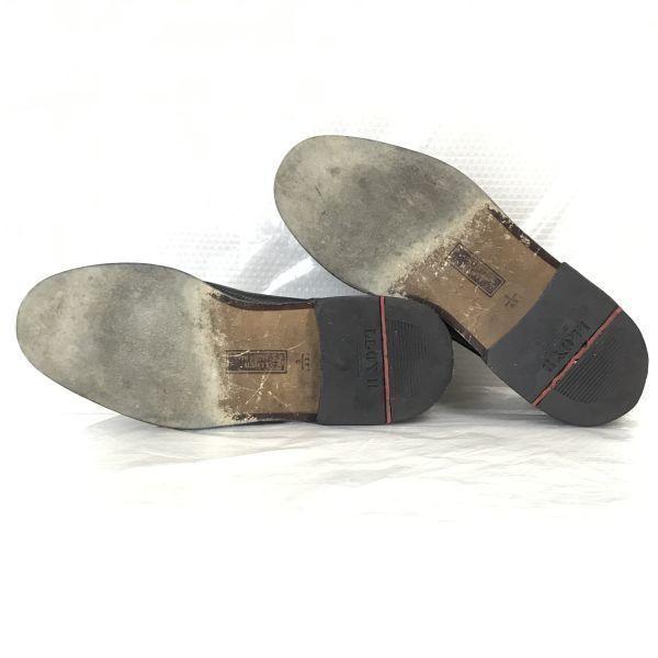 Lloyd Mesh Leder Monk Strap Schuhe Schwarz Größe 43 9F 27.5cm Hergestellt in Deutschland(GEBRAUCHT)