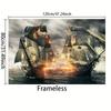 1Pc Canvas Painting Frameless Modern Epic Sea Battle Canvas Painting Art For Living Room Modern Canvas Poster For Bedro