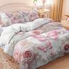 Floral Butterflies Bedding Set Princess Duvet Cover Set Quilt Cover With Pillowcase For Bedroom Decor Birthday Gift For Girls