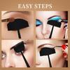 POTAN Silikonová sada Easy Crease Line se štětcem na oční stíny Women Makeup Eye Shadow Applicator