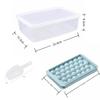 Spherical Ice Cube Tray with Lid for Ice Hockey - Makes 33 Cubes