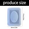 Flexible Silicone Mold 77x58mm Jewelry Making Accessories Moulds Suitable for Resin Pendant Keychain Badge Making