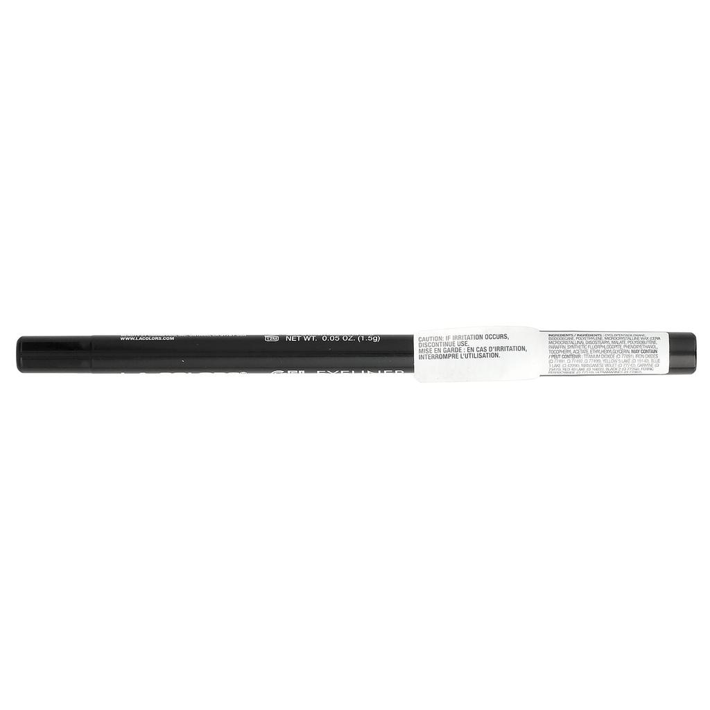 L.A. Colors Gel Eyeliner, CP630 Midnight Black, 1.5g (0.05oz)