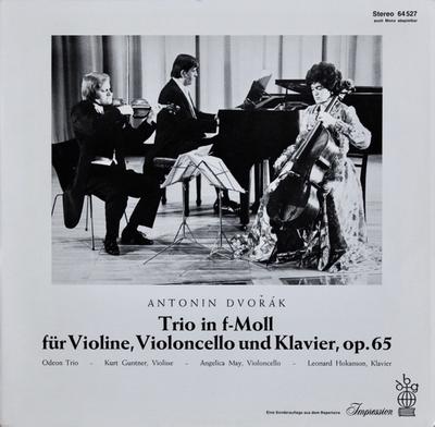 LP-Schallplatte ANTONN DVOK ODEON TRIO KURT Trio In FMoll Fr Violine Violonc 64527 Impression Deutschland Klassik Gebraucht