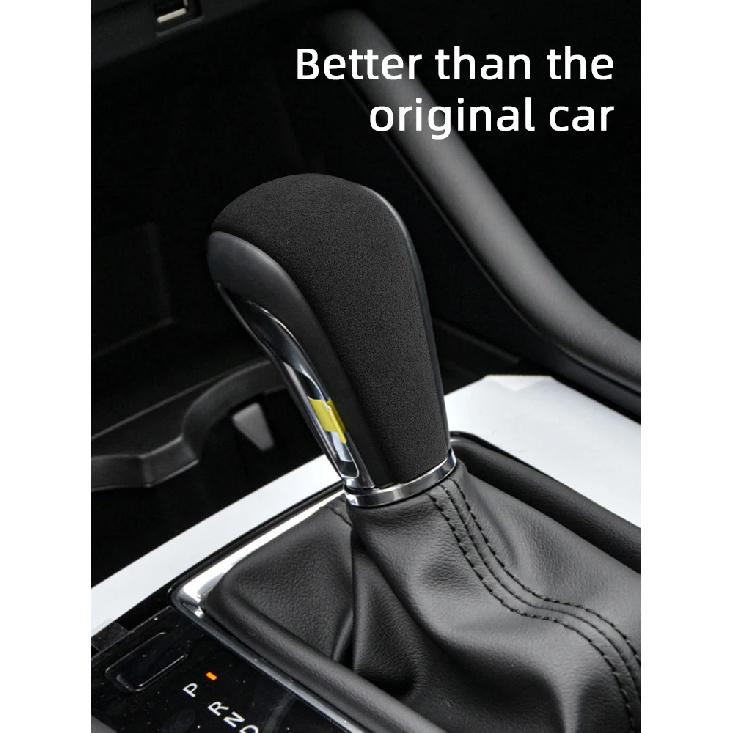 1PC Shift Knob Cover for Mazda 3 Axela CX-30 2020 Accessories Car Gear Cover Shift Knob Lever Shifter Suede Protective Sticker