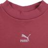Puma Solid Color Brand Embroidered Logo Print Round Neck Long Sleeve Sweatshirt Women sweatshirt Pink 534370-25