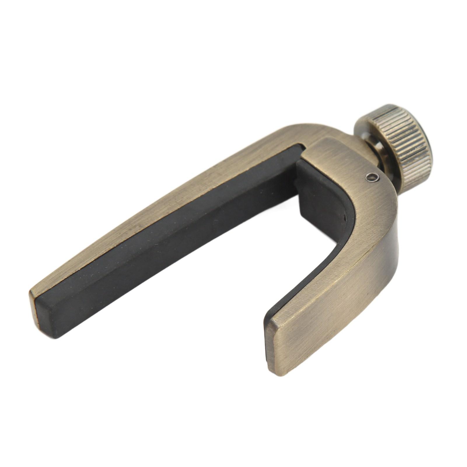 

Металлический пружинный каподастр Инструмент для регулировки тона для укулеле акустической гитары Части струнного инструмента бронзовый