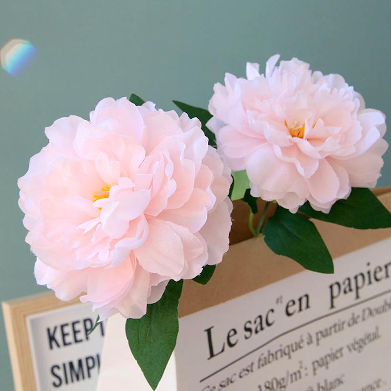 1Pc Fake Flower DIY Artificial Peony Bouquet Decor Home Table Decor Wedding Wall Materials Floral Silk Flowers Bridal Bouquet