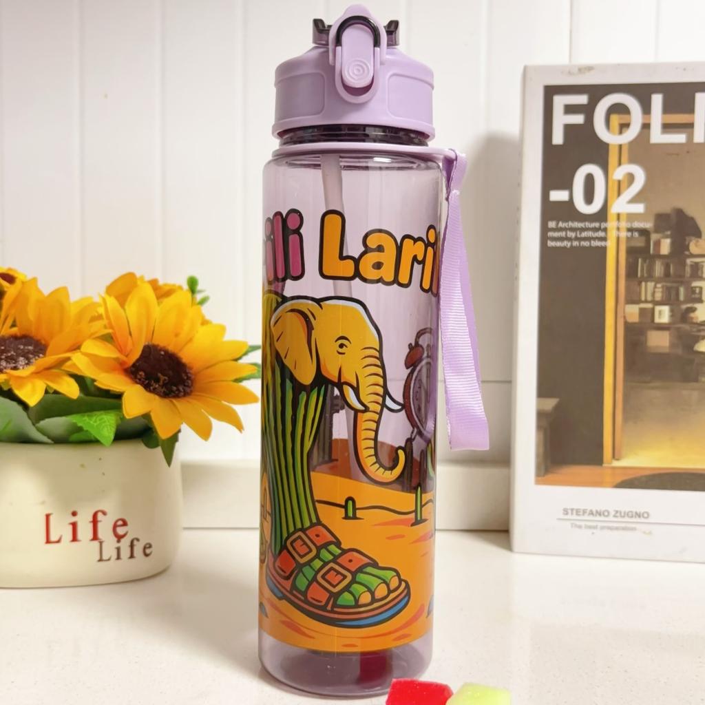 750ML Italienische Brainrot Wasserflasche Outdoor Trinken Cartoon Sportbecher Tung Tung Tung Sahur Tralalero Tralala Weihnachtsgeschenk