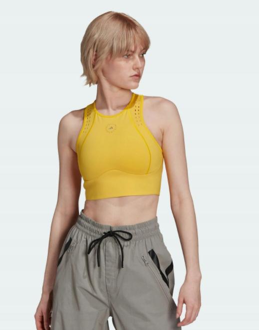 Adidas Women's Sports Top Yellow Logo S 1Z0F3_B* S 1_0