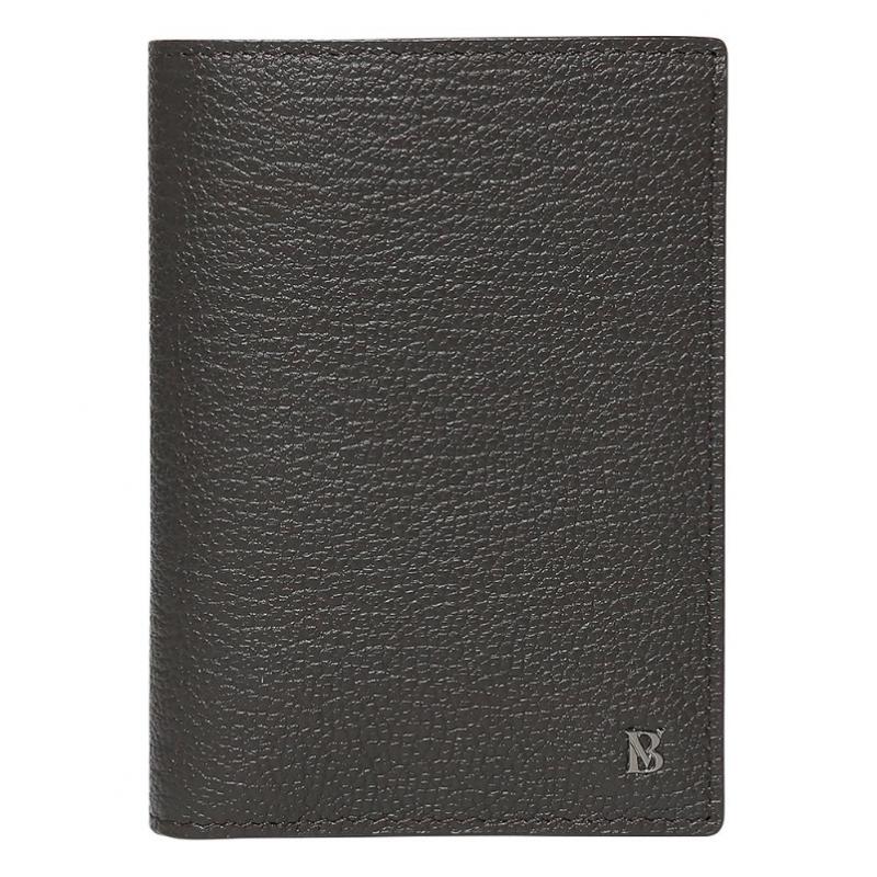 Benovero Goat Embossed Business Card Holder Brown Bmg1acp1236w1