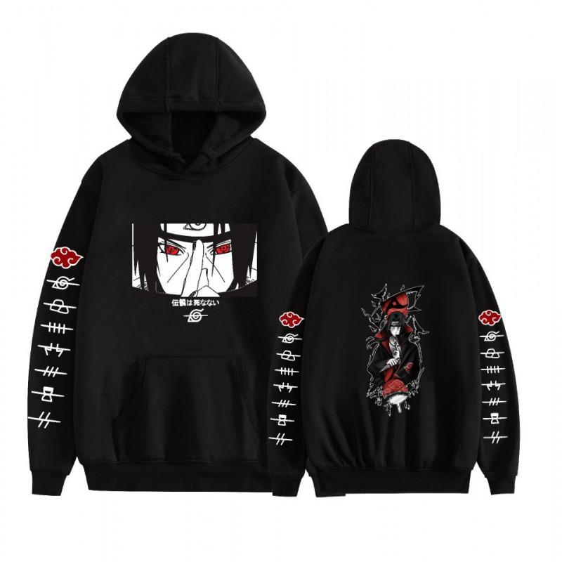 Anime Hoodie Naruto Inspired Casual Sweatshirt Teens Men Winter Warm Long Sleeve Pullover With 3D Pouch Pocket