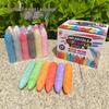 24-Color Dustless Chalk: Bold, Large-Size for Outdoor Drawing and Sensory Play