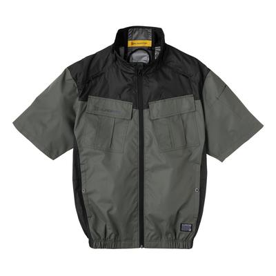 GLADIATOR x VOLTCOOL Volt Cool Sonnenschirm Blouson Peltier Nacken XL [CO-COS Nobuoka] G-4040 Hitzeschutz Kurzarm (mit Halter), Unisex, Lorbeer,