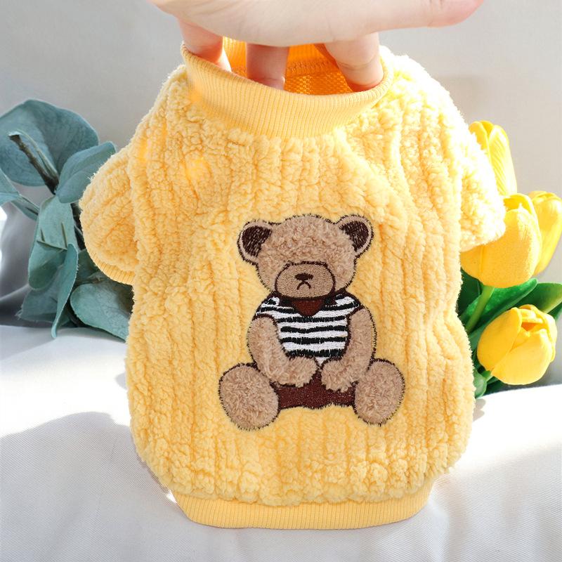 Pet Clothes Autumn Teddy Bichon Pomeranian Small Dog Cat Yorkshire Schnauzer Poodle Dog Autumn Winter Clothing