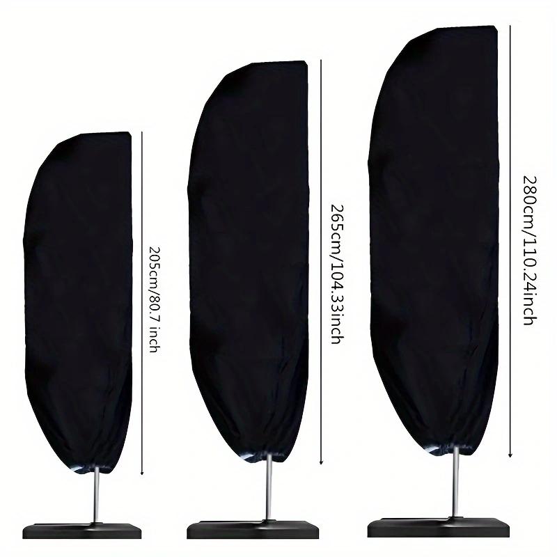 1pcs Waterproof Oxford Cloth Outdoor Sunshade Umbrella Cover Garden Weatherproof Patio Cantilever Parasol Rain Cover with Push R