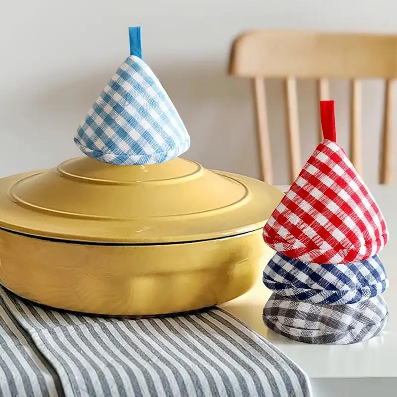 1KS Víko na hrnec Trojúhelníkový klip na ucho hrnce Kuchyňská izolační rukojeť hrnce Kryt ucha kastrolu Litinový hrnec Kryt ucha Víko proti opaření