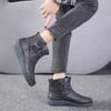Wish2025 British Style Tooling Martin Boots Women's Large Size High-top Short Boots Women's Boots Spot