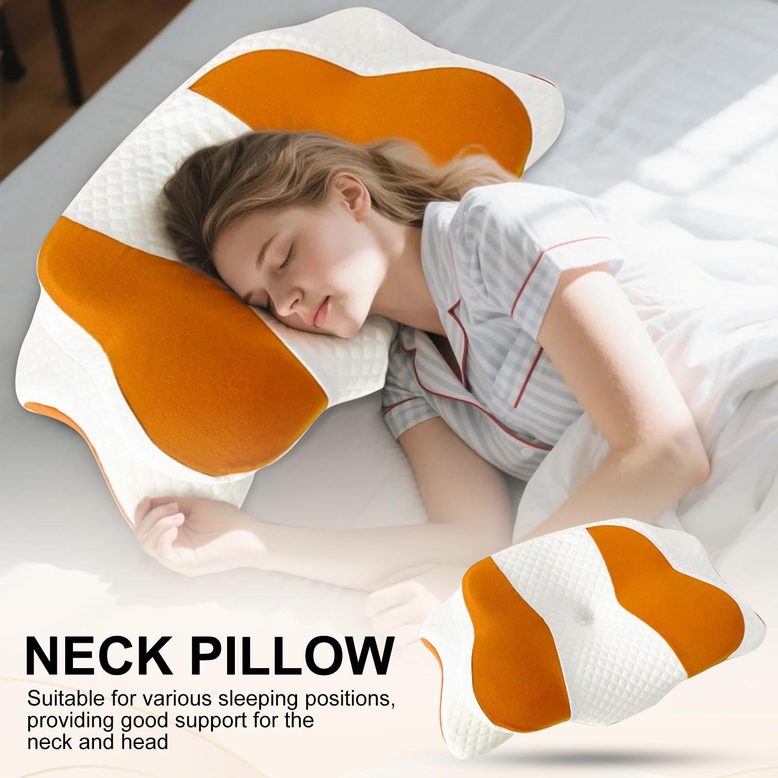 

Удобная подушка с эффектом памяти, эргономично разработанная подушка для поддержки шеи, улучшающая сон, идеально подходит для женщин, спящих на боку, на спине и на животе One Size