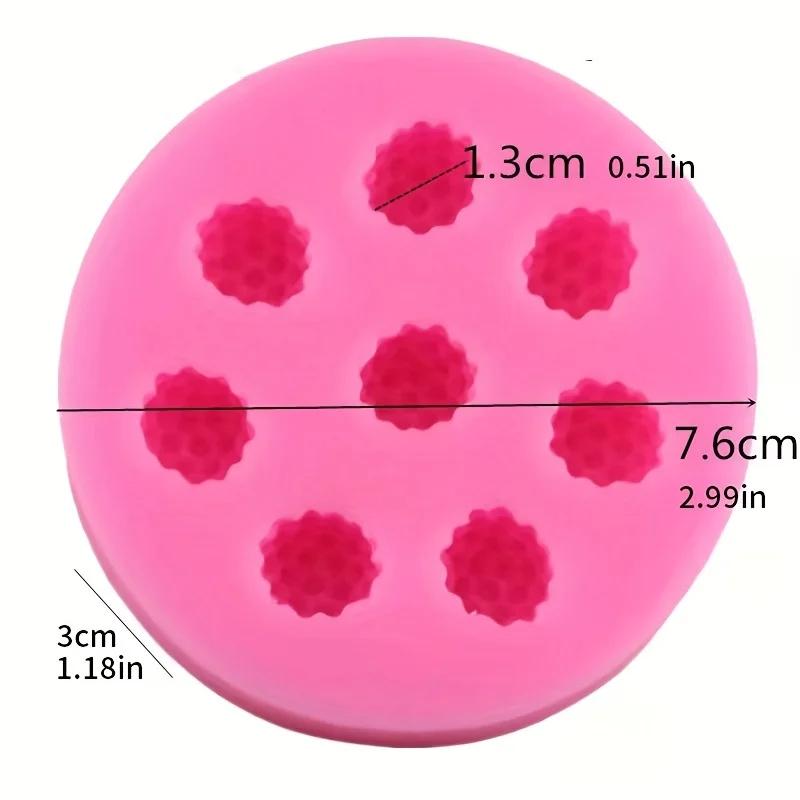 Silicone Fruit Molds Set for Cake Decorating 3D Strawberry Pineapple Raspberry Chocolate Molds Candy Jelly Gummies Soap Mold