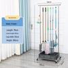 Stainless Steel Movable Mop and Broom Holder