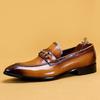 Pre-Sale: Men's Genuine Leather Pointed Toe Loafers - Business Casual Handmade Shoes
