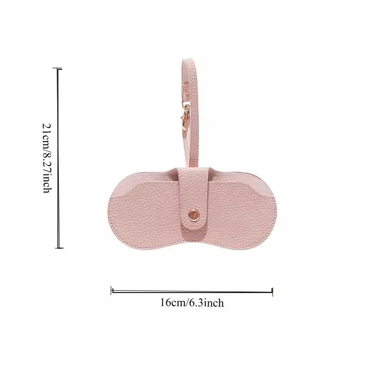 Portable Glasses Bag Soft Leather Sunglasses Pouch Slim Fashion Glasses Case Holder Glasses Organizer Travel Sunglasses Pouch