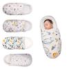Babyschlafsack aus reiner Baumwolle mit Kopf- und Nackenschutz für Neugeborene, Dinosaurier-Print