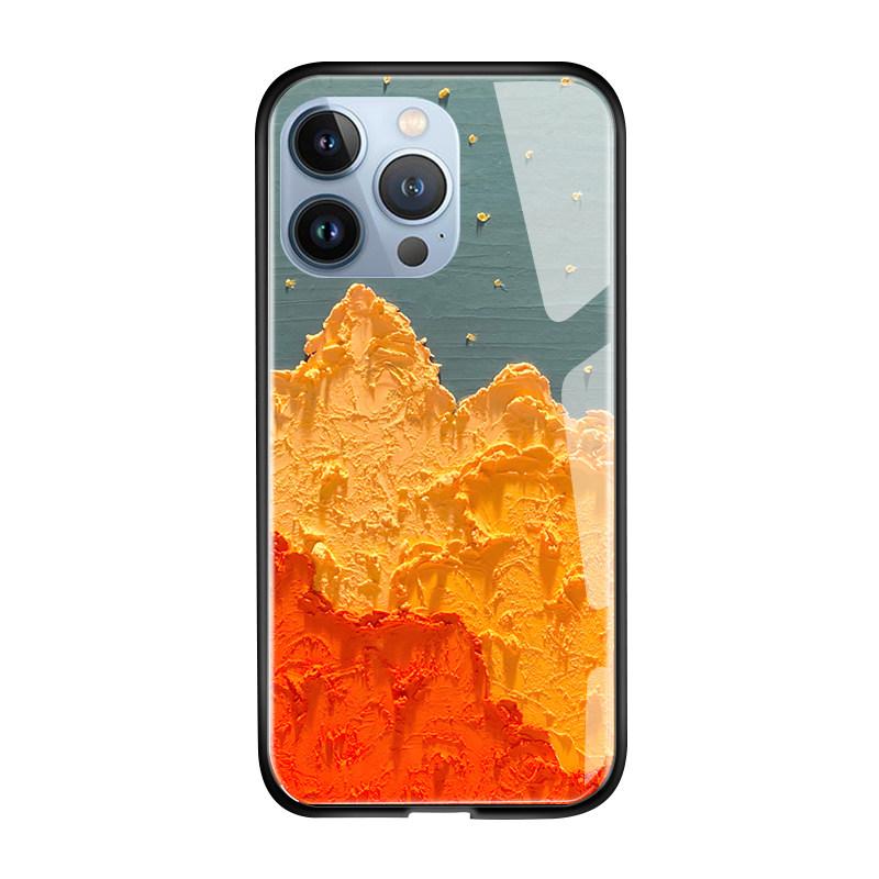 Tempered Glass Phone Case For iPhone 11 12 13 14 15 16 17 Redmi 10 12 14C Note10 Note14 Xiaomi 11Lite PocoC75 Soft Edge Shockproof Smooth Shell