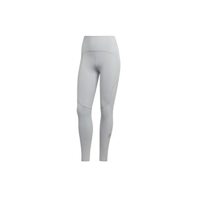 X Stella McCartney Collaboration Solid Color Logo Print High-Waisted Leggings Women Leggings Gray HH7222