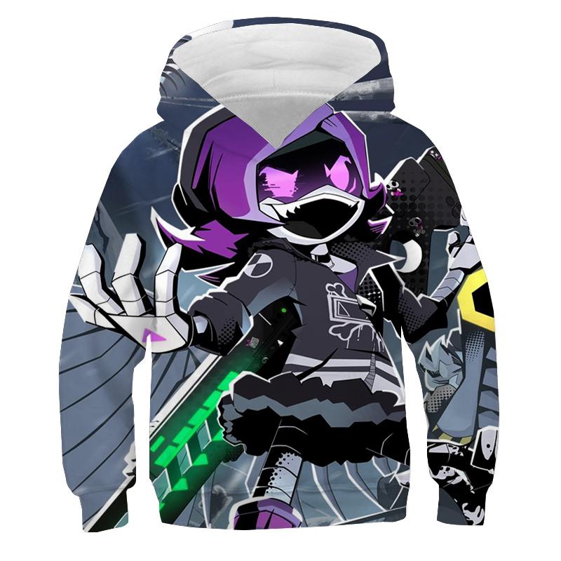 Harajuku Murder Drones Hanorace Hanorac Copii Desene Animate Imprimare 3D Băieți Fete Pulover Topuri Casual Streetwear Toamnă Haine Y2k