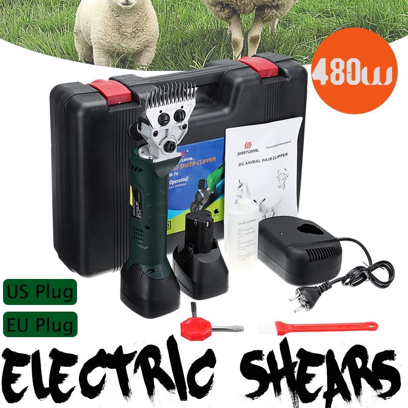 

Электрическая машинка для стрижки овец и коз DC 12V 480W, фермерская машинка для стрижки, перезаряжаемая, с регулируемой скоростью
