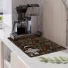 Anti-slip Dish Drying Mat Waterproof Coffee Machine Mat Placemat Kitchen Drain Pad  Cafe