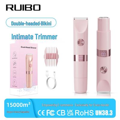 Waterproof Double-Head Electric Epilator & Bikini Trimmer for Women
