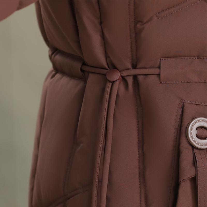 Plus Size XL-5XL Middle Age Women Long Coats Winter Parkas Hooded Thick Warm Elegant Women's Jackets