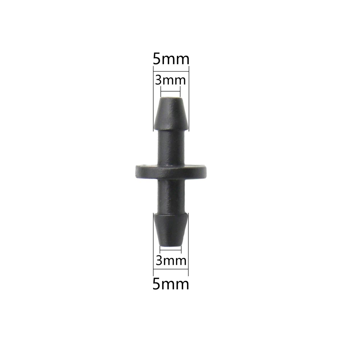 

3/5mm Hose Connector Barbed Straight Elbow Tee End Plug Water Connectors 50m Garden Yard Irrigation Hose Watering Accessories 50Pcs