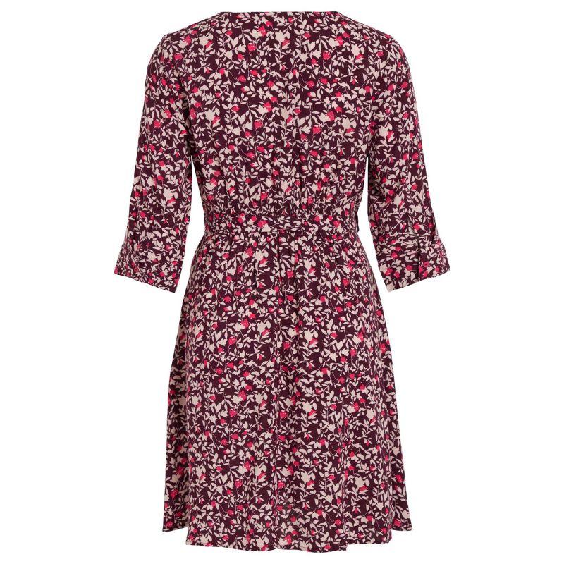 Women's Short 3/4 Sleeve Floral Print Dress VILA