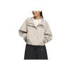 Adidas Water-Resistant Stand-Up Collar Sports Casual Jacket Women Jacket Light-Brown JM6195