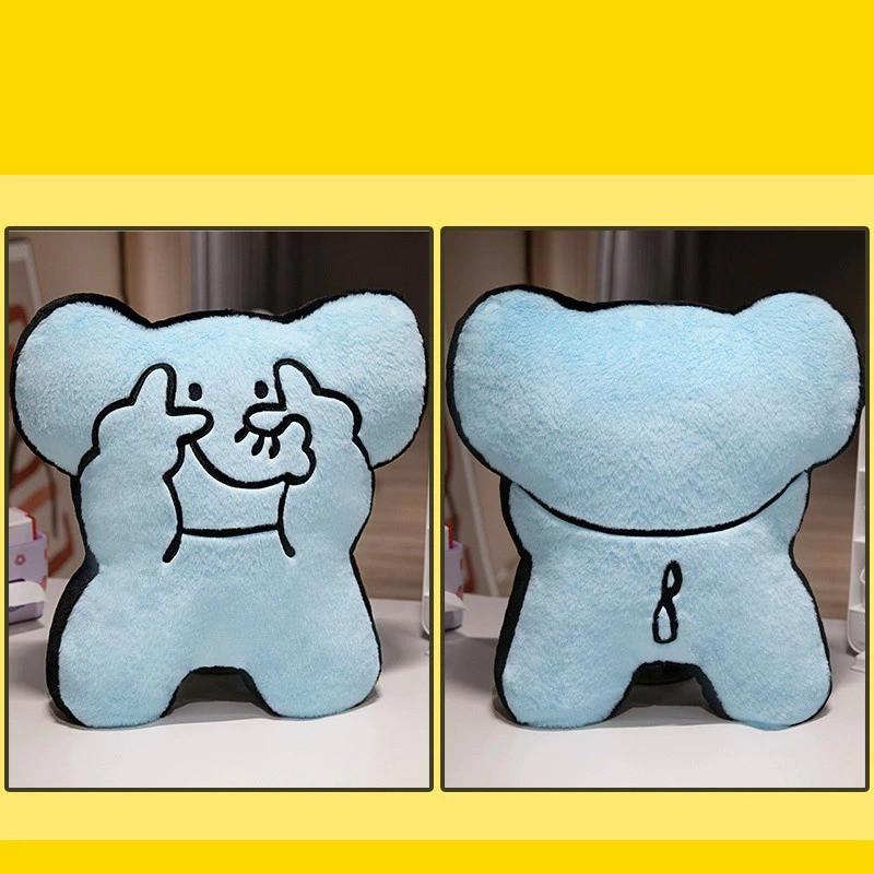 Cartoon Biye Pillow Cute Plush Sofa Cushion Pillow For Girls Soft And Cute Seat Cushion