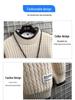 Men's Korean Style Loose Fit Solid Color Knit Sweater - Warm Autumn/Winter Pullover