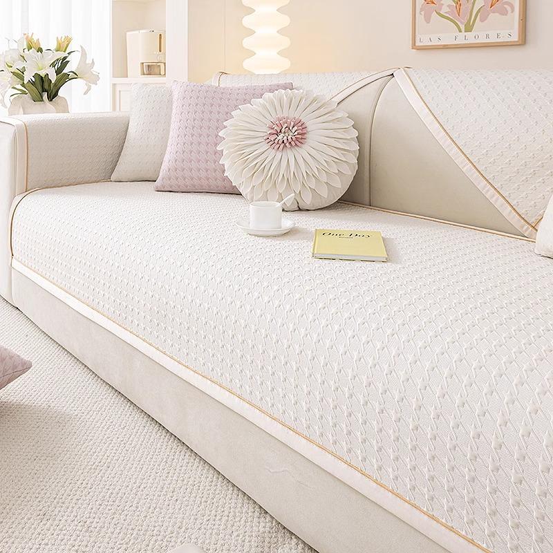 Qiandongge Cool Bean Sofa Cushion Summer Summer All-Inclusive Sofa Cover Cool Cover Cloth Non-Slip Sofa Seat Cushion