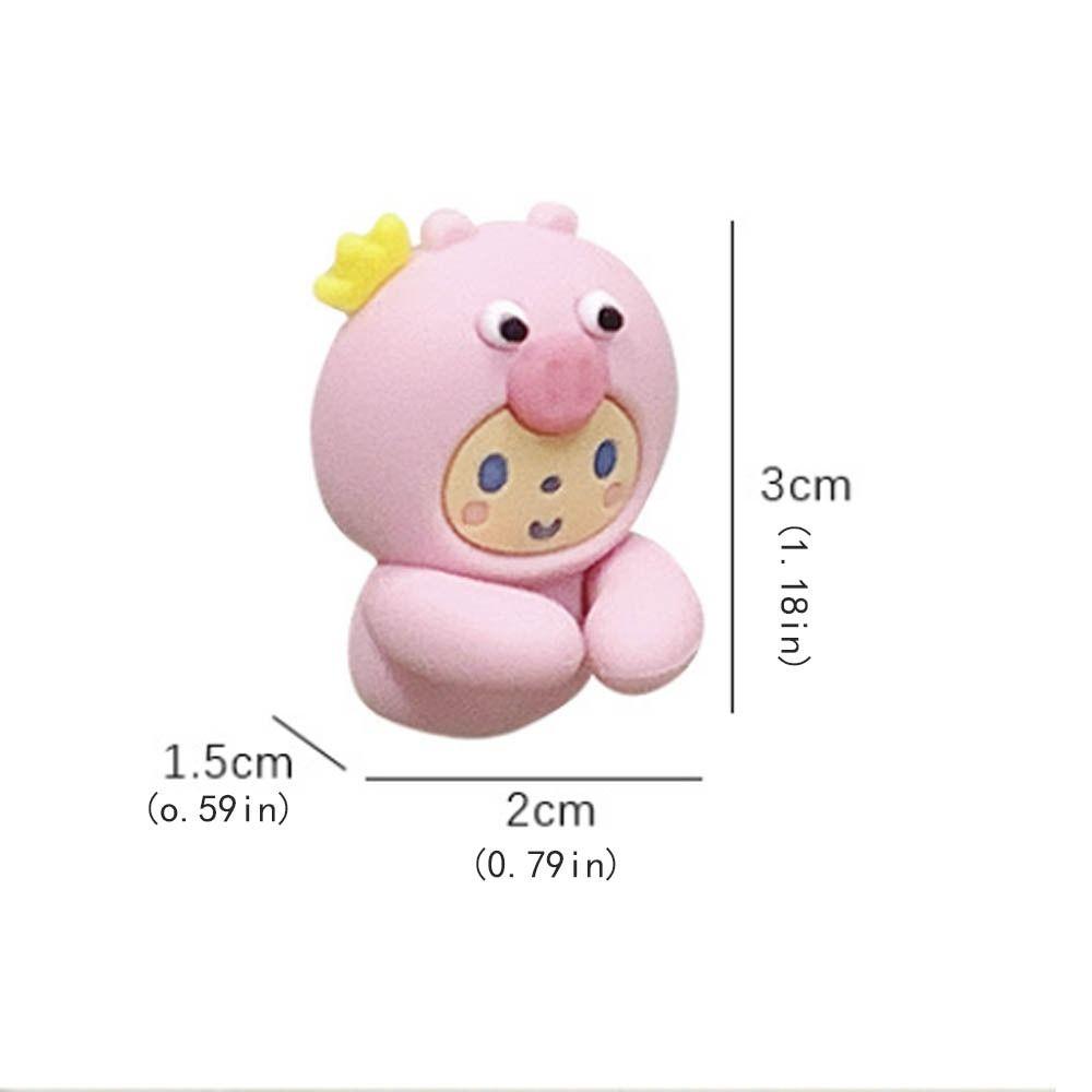2Pcs Desk Organizer Cartoon Cable Holder PVC Cable Clamp Kawaii Cute Cartoon Clamp Clips