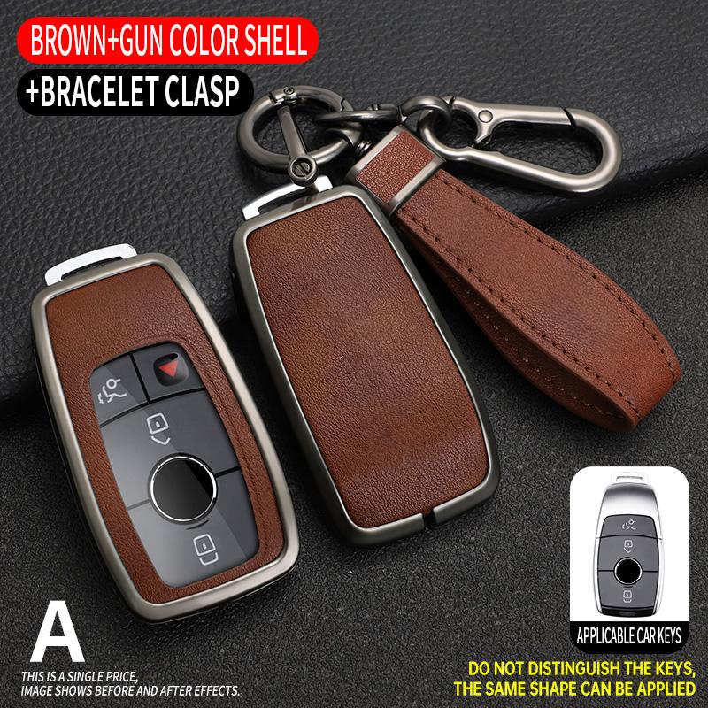 Car Key Case Cover for Mercedes Benz A C E S G Class GLC CLE CLA W177 W205 W213 W222 X167 AMG Protector Keychain Accessories